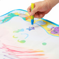 Educational Toy for Kid Magic Water Drawing Writing Mat Reusable Durable Doodle Painting Mat Marine Animal Style